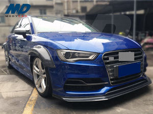 Nero Vele di Stile In Fibra di Carbonio Anteriore Labbro Per Il 2013-2016 <span class=keywords><strong>AUDI</strong></span> <span class=keywords><strong>A3</strong></span> <span class=keywords><strong>S</strong></span>-Linea di S3 - Product Image 2