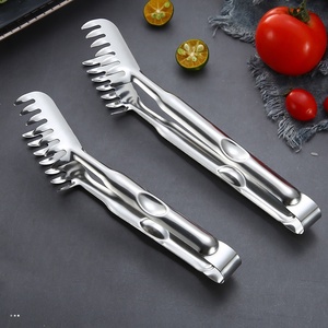 Pinces <span class=keywords><strong>à</strong></span> <span class=keywords><strong>spaghetti</strong></span> en acier inoxydable épaissi, multifonctionnelles, pour repas autonomes et grillades - Product Image 2