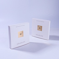 Boîte d'emballage cosmétique personnalisée en papier d'art de luxe, estampage à chaud, revêtement UV, finition écologique argentée blanche pour le branding des soins de la peau