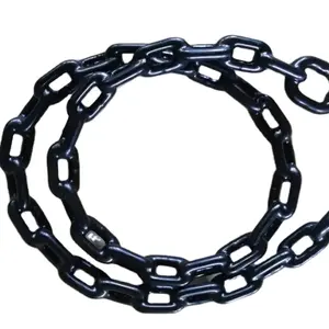 Black White PVC Coated NACM96/STAM Grade 30 Standard Chain with Enlarged Links on Each End