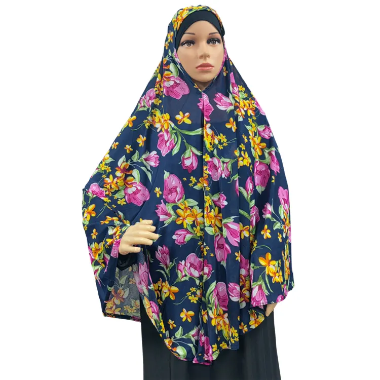 Abaya Khimar Djellaba Femme Jibab ซาอุดิอาระเบียอิสลามเสื้อผ้าผู้หญิงเสื้อคลุมฮิญาบ2023ดูไบมุสลิมดอกไม้ฮิญาบสวดมนต์