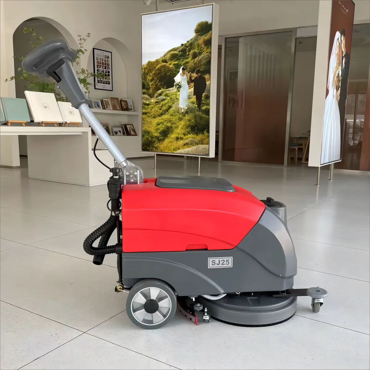 Manufacturer Direct Selling Warehouse Electric Walk Behind Floor Scrubber Machine