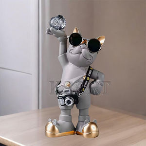 रचनात्मक और सुपर कूल डोगी मूर्तियां, घर लिविंग रूम और ऑफिस डेस्कटॉप सजावट, हाउस वार्मिंग उपहार - Product Image 4