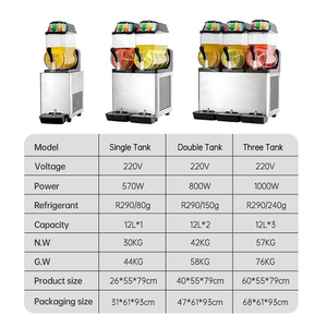 Moseener thương mại slushy Maker Máy 3 tanksprices điện uống & nước giải khát thép không gỉ Ninja slushie máy - Product Image 2