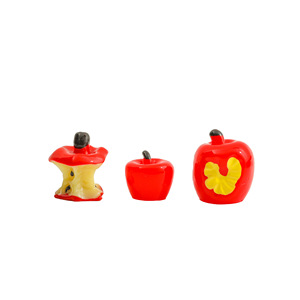 Miniatura 3D de Resina con Forma de Núcleo de Manzana, Decoración para el Hogar, Modelo de Resina Plástica de Forma Irregular para Adorno de Escritorio - Product Image 1