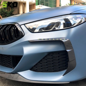 Divisor frontal para <span class=keywords><strong>BMW</strong></span> <span class=keywords><strong>Serie</strong></span> <span class=keywords><strong>8</strong></span> 2020 + G14 G15 G16 Kit de cuerpo de estilo X de fibra de carbono seco Divisor de labios delantero - Product Image 6