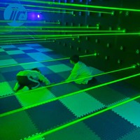 Salle de jeu de fête de lumière LED intérieure commerciale défi de tir interactif multiple activer le Laser de jeux pour le parc de trampoline