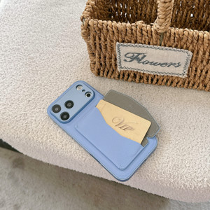 Étui en cuir PU simple style professionnel pour <span class=keywords><strong>iPhone</strong></span> 13 <span class=keywords><strong>14</strong></span> 15 16 17 18 <span class=keywords><strong>Pro</strong></span> <span class=keywords><strong>Max</strong></span> avec fentes pour cartes, pochette à monnaie et protection de l'objectif de l'appareil photo - Product Image 2