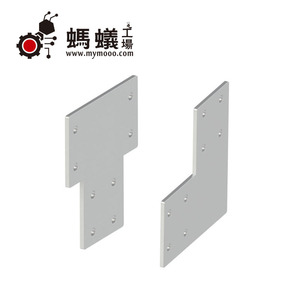 Placa de Conexión de Perfil de Aluminio Ant Factory, 40 Ranuras, Serie 10, Acero Inoxidable GB799-1988, Uso en la Industria de la Construcción - Product Image 4