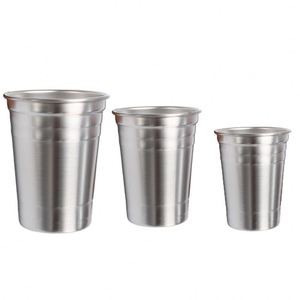 Vasos Apilables Irrompibles de Metal Cepillado para Beber, Vasos de Cerveza, Vasos de Acero Inoxidable, Vasos para Agua, 1oz 30ml 50ml - Product Image 3