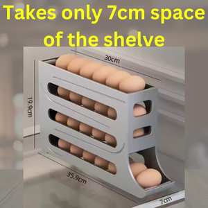 Plastic <b>Box</b> Packing Slide Egg Carton Refrigerator Side Door Four Tier Automatic Egg Roller Kitchen Countertop <b>Drop</b> Proof Egg - Product Image 3