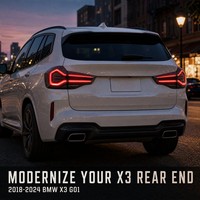 Feux arrière X3 G01 2018-2024, mise à niveau LED G08, feux arrière dynamiques X5 G05, feux de freinage et de recul modifiés pour BMW