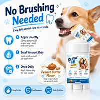 Gel de soin buccal pour animaux de compagnie OEM/ODM, pâte dentaire postbiotique pour chiens et chats, sans brosse, rafraîchisseur d'haleine