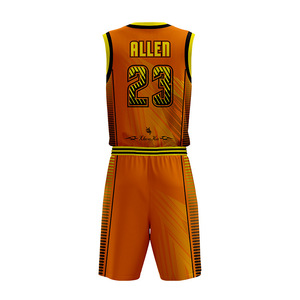 Custom Quick Dry basketball team clothing sublimation printing reversible University basketball shape knitwear - Product Image 6