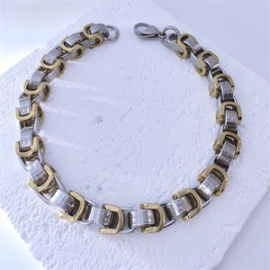 Pulseira Cubana de Aço Inoxidável Polido à Mão Premium, Joia para Rapper, Presente para Homens, Pronta Entrega, Atacado - Product Image 3