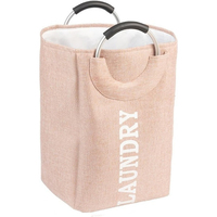 Panier à linge pliable réutilisable pour la maison, grande capacité, 40L, imperméable, robuste, moderne, en tissu Oxford, avec poignée en aluminium
