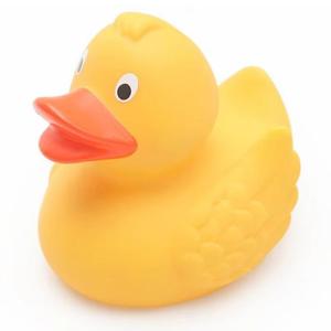 Jouet flottant en PVC en forme de canard jaune mignon avec logo personnalisé, cadeaux promotionnels pour bébés, en vinyle et caoutchouc - Product Image 2
