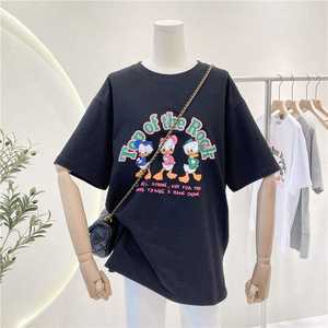 T-<span class=keywords><strong>shirt</strong></span> à manches courtes écologique et respirant 100% coton à imprimé logo vintage Vx pour <span class=keywords><strong>femme</strong></span> - Product Image 6