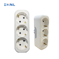 Prises intelligentes UK 16A 3 sorties, adaptateur de voyage multi-prises universel international pour la maison