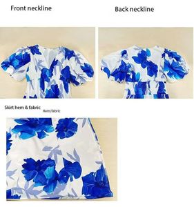 Nouvelle <span class=keywords><strong>Robe</strong></span> Longue Élégante à Imprimé Floral et Manches Bouffantes Coupe Trapèze pour Femme, Style Européen et Américain, Collection Été 2026, Vente en Gros Chine - Product Image 4
