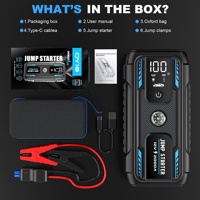 Power Bank Baterai Lithium Darurat 12V 2000A 22000mAh untuk Motor Truk - Pengisian Daya USB-C Output 45W Anti Percikan Api