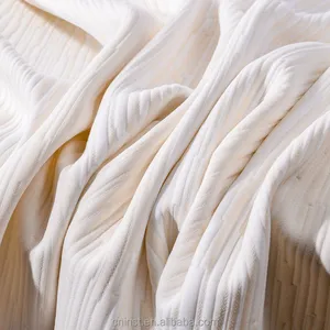 Tissu de couture de matelas de couleur pure 450gsm de tissu de fibre de soja doux superbe pour le textile à la maison