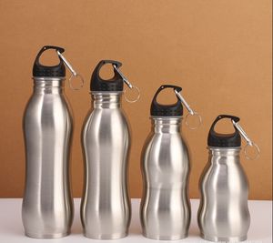 Gym <span class=keywords><strong>Sport</strong></span> Voyage 500ml 750ml Golssy Fini Bouteille à boire en acier inoxydable 304 Bouteilles d'eau de cyclisme en forme de <span class=keywords><strong>gourde</strong></span> personnalisées - Product Image 5