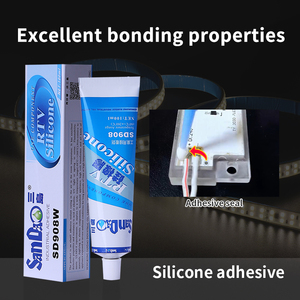 100mL Buen aislamiento eléctrico Buen rendimiento de Unión <span class=keywords><strong>Pasta</strong></span> negra SD908B Sellador de silicona - Product Image 4