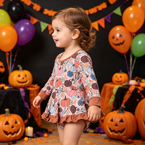 Ga-22 Baby Factory Personalización Peplum Leo para Niñas, Mono de Verano con Estampado, Detalle de Cuerda, Burbuja, Tirantes Ajustables con Hebilla y Dobladillo de Falda - Product Image 4