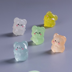 Ornements lumineux de souris sur pied pour aménagement paysager, décorations de table montées sur véhicule, porte-clés animal 3D en résine, personnalisable - Product Image 1