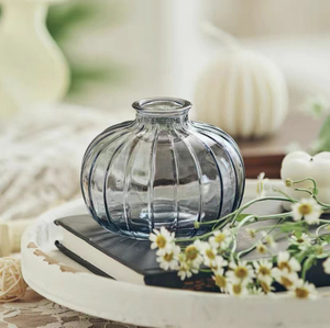 <span class=keywords><strong>Mini</strong></span> vase en verre transparent de couleur nordique, petit récipient à fleurs créatif et simple pour arrangement floral de table - Product Image 3