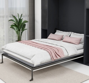 Cama Plegable de Pared Tipo Murphy de Diferentes Tamaños, Fabricada por el Fabricante, con Marco de Metal, Tamaño Queen <span class=keywords><strong>y</strong></span> King, Ahorra Espacio, Cama Oculta - Product Image 2