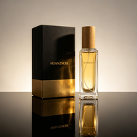 Flacon de parfum carré miniature transparent givré personnalisé avec bouchon en bois, vaporisateur fin, 3 ml, 5 ml, 10 ml, 15 ml, 20 ml