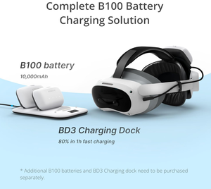 <span class=keywords><strong>BOBOVR</strong></span> P4u Diadema mejorada con batería magnética PICO 4 Accesorio de carga ultra Comodidad Mejora VR Accesorios de juego - Product Image 3