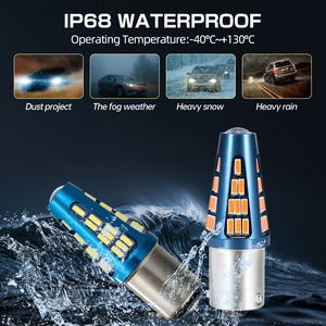 Led bóng đèn S25 hổ phách T20 7440 T20 LED CANBUS 1156 LED bóng đèn tự động tín hiệu ánh sáng - Product Image 6