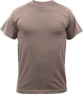 Camiseta de seguridad de algodón polivinílico para hombre, camiseta de manga corta marrón, caqui - Product Image 6