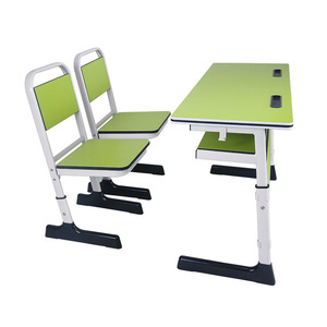 Ensemble pupitre et chaise scolaire National Industry School KD09 bleu, hauteur réglable, pour utilisation en classe - Product Image 2