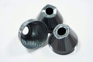 Protection d'amortisseur conique en fibre de carbone brillante SHENYU pour moto - Product Image 2