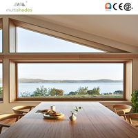 Fenêtre fixe certifiée NFRC aux normes américaines, insonorisée, résistante aux chocs, double vitrage, du sol au plafond, grande vitrine pour maison résidentielle