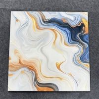 Carreaux de sol de luxe 60x60 pour salon et chambre, surface brillante, couleur blanc et or, carreaux de sol en porcelaine émaillée