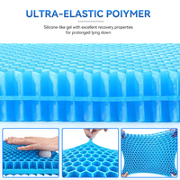 Nouveau coussin de siège de chaise de bureau amélioré, le plus récent coussin de siège en gel épais à conception en nid d'abeille à double gel modifié