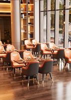 Meubles commerciaux de restaurant de café de restauration rapide en vente Sièges et tables de salle à manger de cabine en cuir durable pour hôtels et pubs