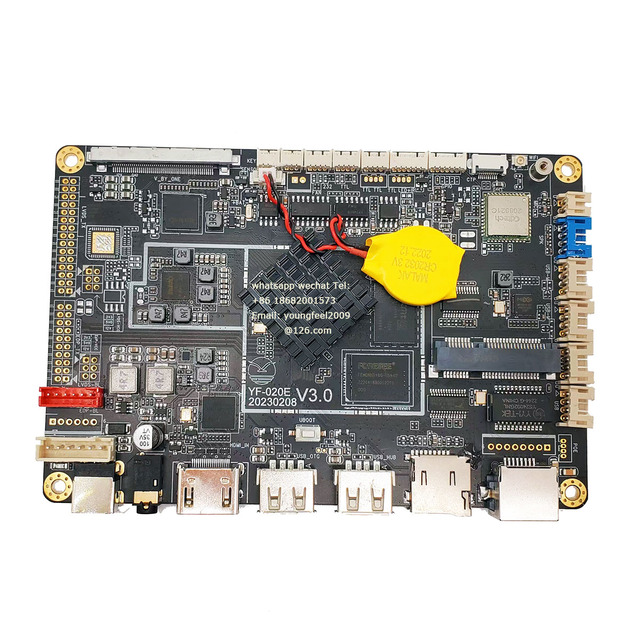 YF-020E 2GB+32GB Android 13 Linux Ubuntu 20.04 Rockchip RK3568 LVDS Android Intelligent Embedded Motherboard with 4G PCIE
