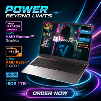 Laptop Layar Besar 15.6 " AMD Ryzen 7 4700U 16GB 1TB Laptop Gaming Kantor Berkinerja Tinggi