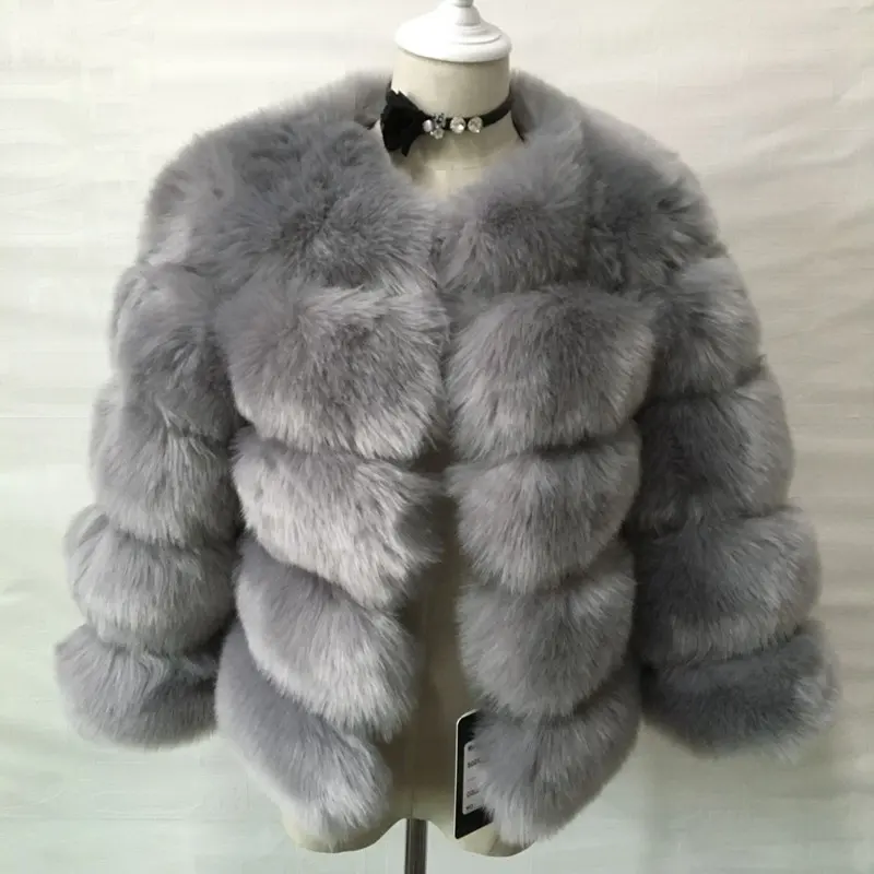 Hot bán phụ nữ thời trang mùa đông dày ấm Faux Fur áo khoác áo khoác