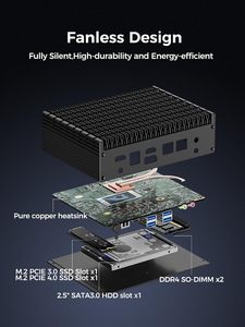 Mini PC: Viene equipado con 16 GB de RAM DDR4 y un SSD PCIe 4.0 de 1 TB para tiempos de arranque rápidos y multitarea fluida. Core i7-1265U - Product Image 1