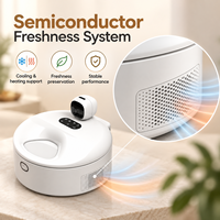 Distributeur de nourriture humide intelligent à température constante, contrôlé par application, pour garder les animaux frais, idéal pour les maisons multi-chats