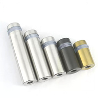 Vis de fixation en acier inoxydable pour panneaux publicitaires, supports muraux robustes pour enseignes