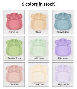 Assiette bébé en silicone de qualité alimentaire sans BPA, vente en gros, nouvelle arrivée, plat d'alimentation pour tout-petits, résistant aux taches, couleur unie, compatible lave-vaisselle - Product Image 3