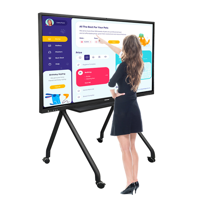 85 inch 4k digital pen computer tv smart board touch screen interactive whiteboard for teaching